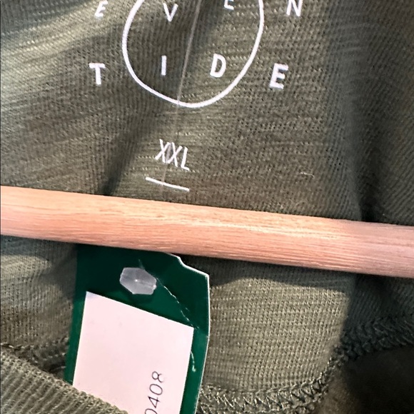 EverTide Olive Long Sleeve Henley Shirt - Picture 2 of 4